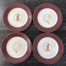 Sasaki Tartan-Design by Charles Roberts, Set of 4 Instrument Design Plates PO-LN