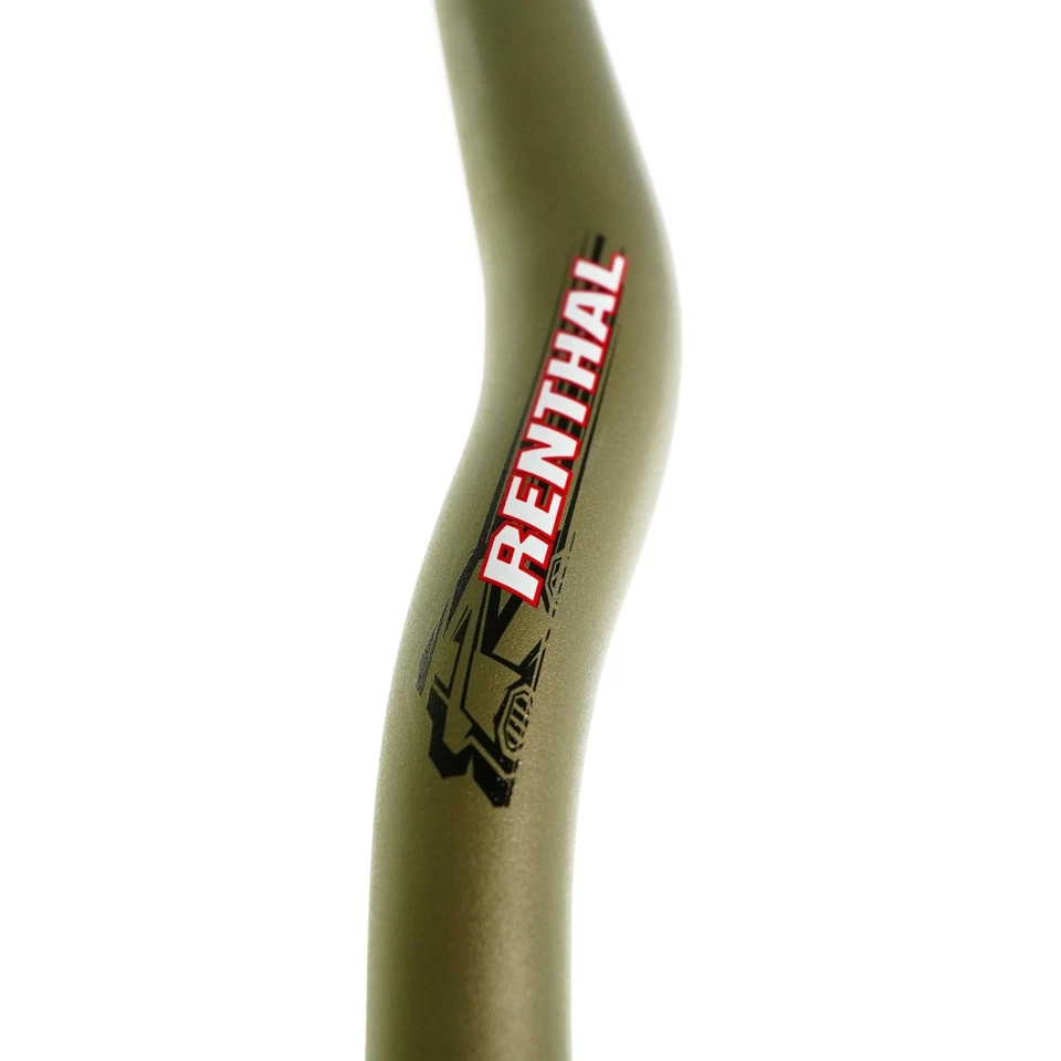 Manillar de bicicleta de montaña Renthal FatBar 30 mm de elevación - 800 mm x 35 mm - aluminio dorado Foto 2 de 4