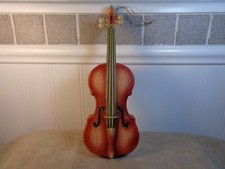 LARGE 8  PLASTIC VIOLIN CRACKLE FINISH ORNAMENT UNBRANDED CB2415 