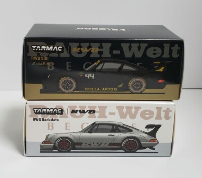 静岡ホビーショー 2025 限定TARMAC RWB 930 Tarmac Works 1/64 RWB 930 STELLA BOOST + RWB Backdate - Silver 2台