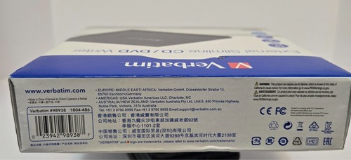 Verbatim 98938 External Slimline CD/DVD Writer - 第 6/7 張圖片