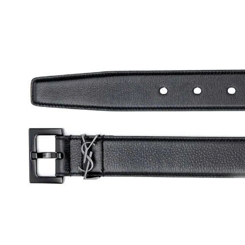 Cintura SAINT LAURENT Cassandre in pelle 95 38 nuova con scatola