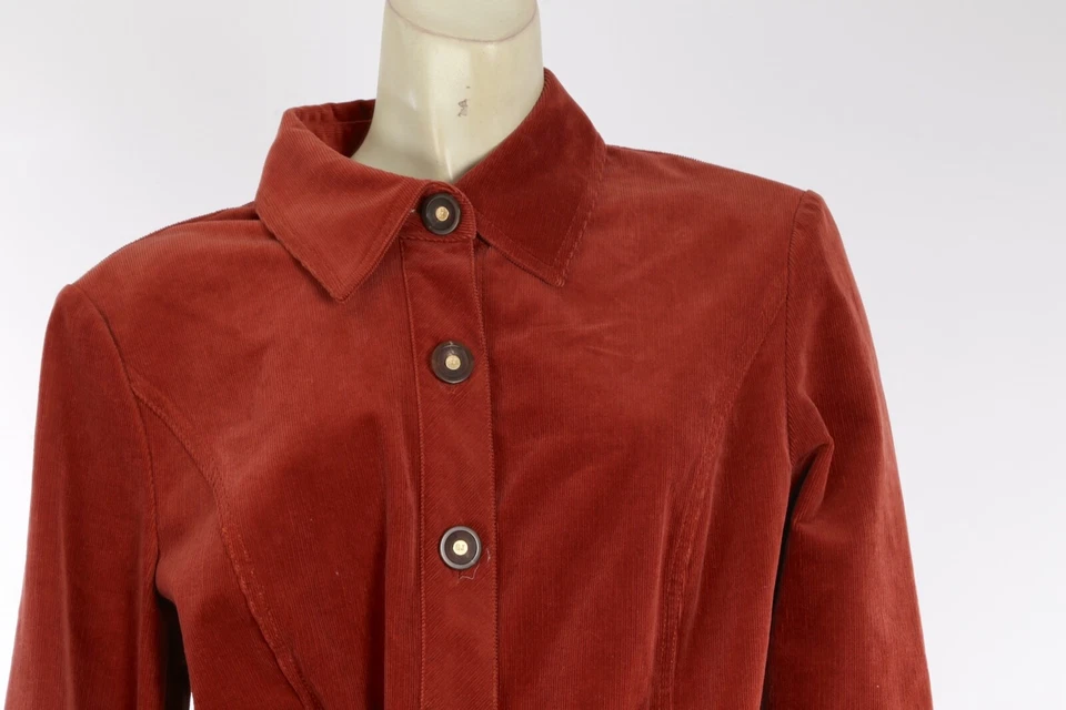 Conjunto de Camisa y Pantalones Deportivos Vintage St. John Borgoña Pana Retro Glamour M Foto 3 de 4