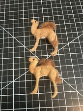 2 HANDWORK KUNSTLERSCHUTZ WEST GERMANY NATIVITY CAMELS