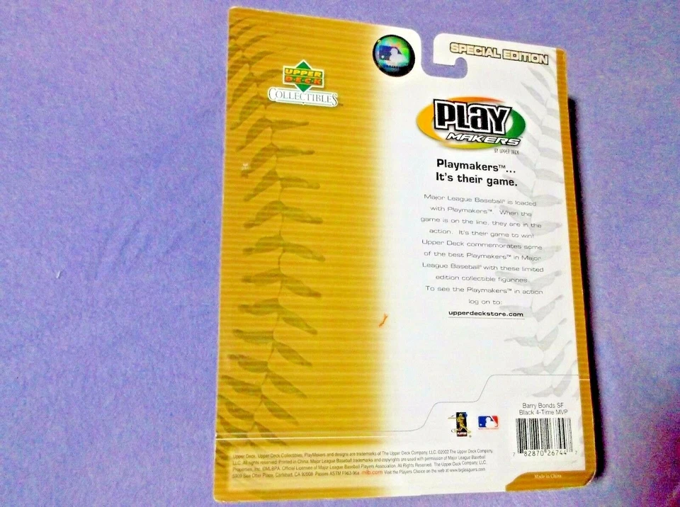 Barry Bonds Bobblehead Edición MVP Giants MLB 2002 Cubierta Superior Casi Como Nueva Foto 2 de 3