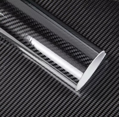 6D Carbon Glanz folie carwrapping  30Meter