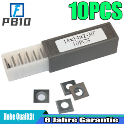 10PCS 14x14x2mm 30 ° Hartmetall-Einsätze Fräser Für Holz Drehmaschine Werkzeug