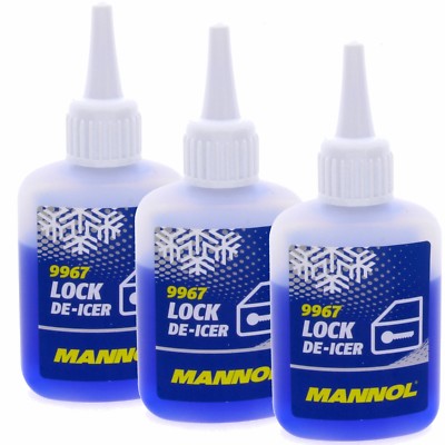 3x 50ml MANNOL 9967 Lock De Icer Enteiser Tür Schloss enteisen Eis