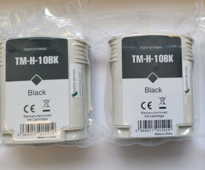 Tinten 2er Pack kompatibel zu HP 10 / C4844A schwarz für HP DESIGNJET 500 C7777