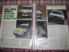 ESSAI COURSE..........205 GTi 1900 / R5 GT TURBO / VW GOLF GTi 16S ........