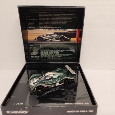 Minichamps 1/43 Bentley EXP Speed 8 Le Mans 24hrs 2002 Wallace/ Leitzinger