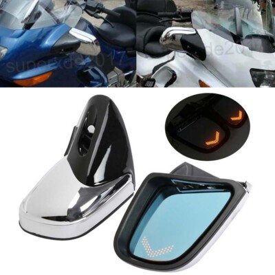 Paar Chrom Rückspiegel Spiegel mit LED Blinker Für BMW K1200 K1200LT 1999-2008 w