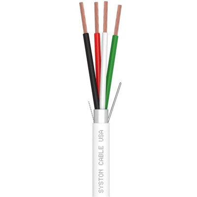 Syston 16/4 Fire Alarm Burglar Station Security Cable Wire Stranded-CMR Shielded