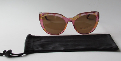 Trina Turk Comino Women's Polarized Sunglasses Pink Flash NEW w/ SOFT CASE