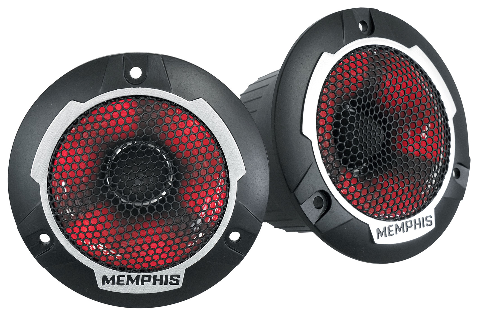 2 Memphis Audio SRXPTV2 4 автомобильных твитера RMS мощностью 100 Вт со светодиодной подсветкой Бесплатные динамики Bluetooth
