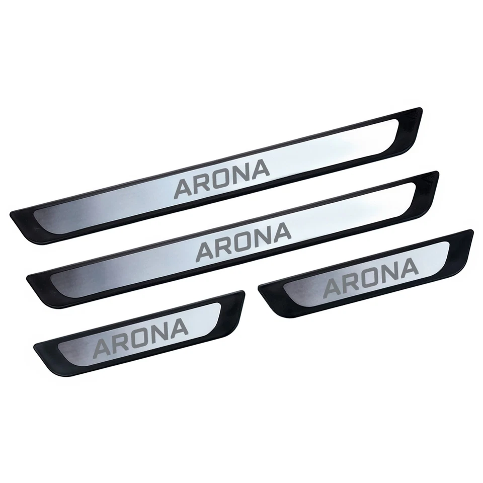 Para Seat Arona 2017-2025 listones de entrada umbral de puerta, acero inoxidable 4 piezas