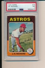 J R RICHARD HOUSTON ASTROS 1975 TOPPS #73 PSA 7 NEWLY GRADED BASEBALL CARD