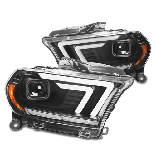 For 11-13 Dodge Durango LED Tube Projector Headlights Headlamps Lamp Black LH+RH - Bild 1 von 12