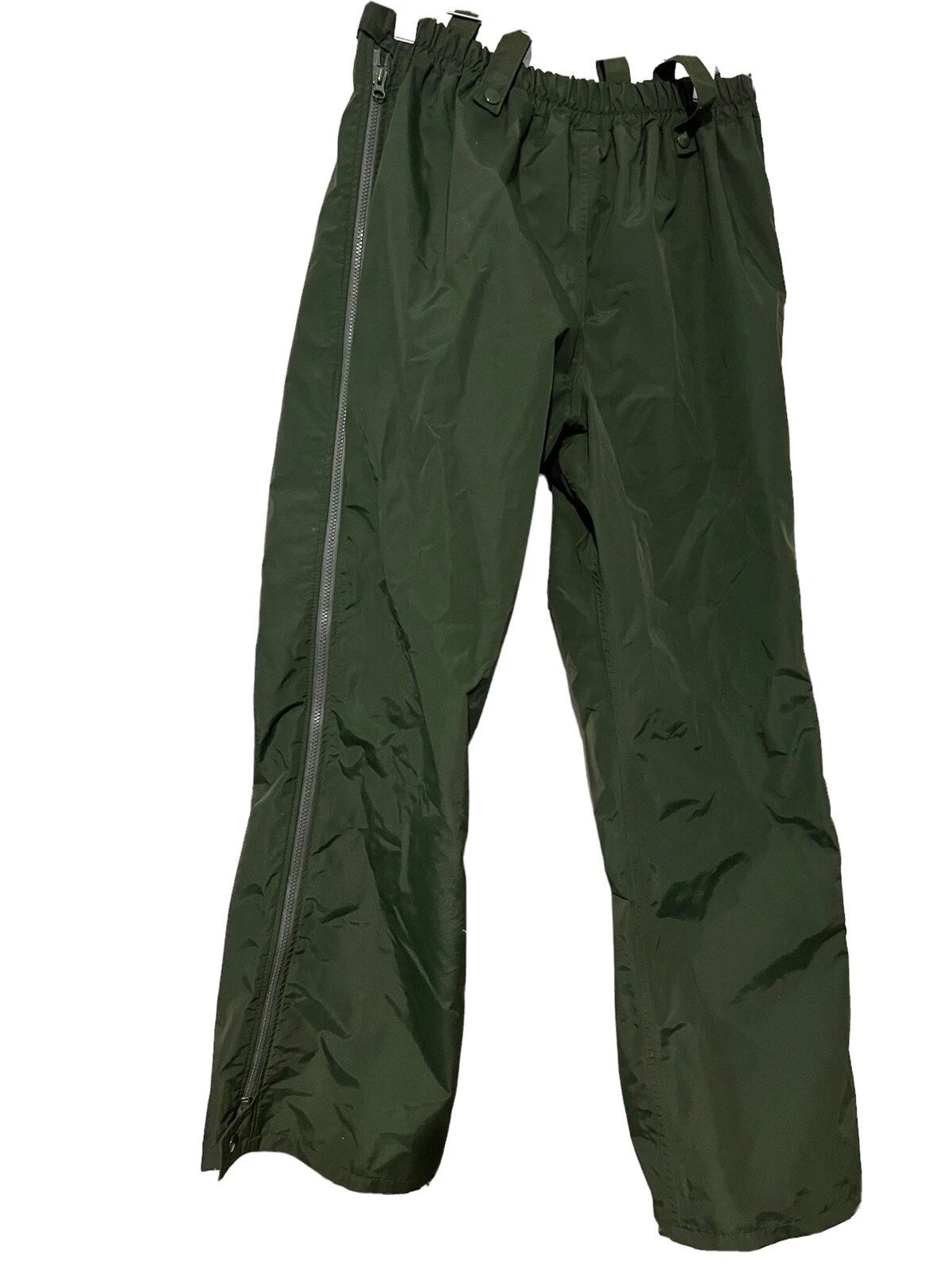 R&R Uniforms Green GoreTex Rain Over Pants Men's Large Vintage