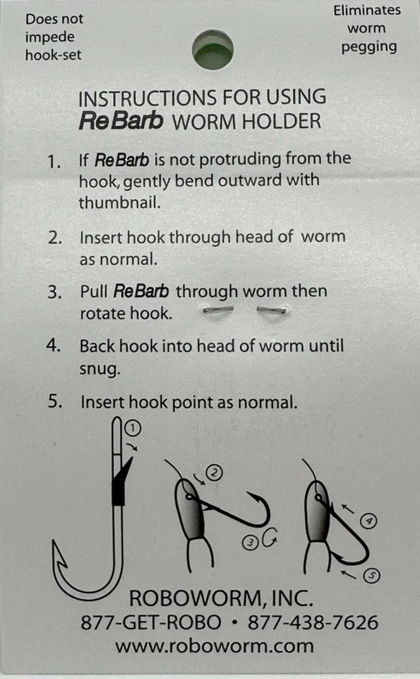 Ganchos ReBarb Roboworm Light Wire de Gamakatsu - Elige el tamaño Foto 4 de 4