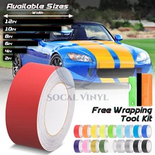 Matte Color Racing Stripes Vinyl Wrap Sticker For Honda S2000 Stripe 25FT / 50FT
