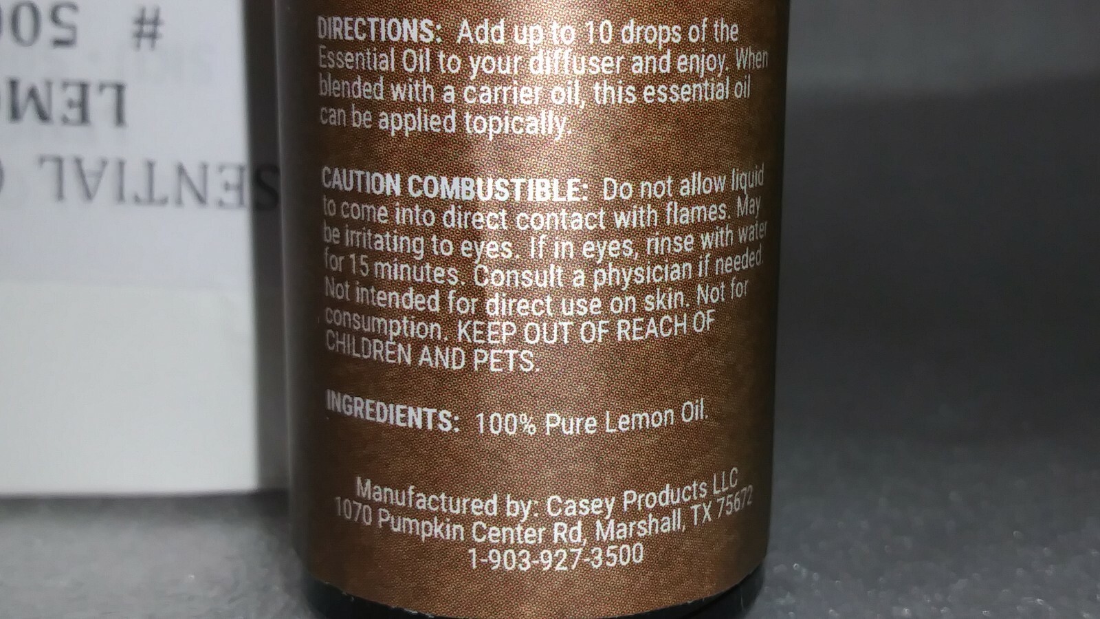 Scent Nature Essential Oils "Lemon" 100% Pure