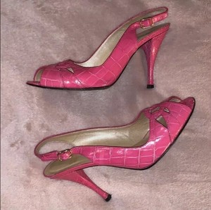 crocodile slingbacks