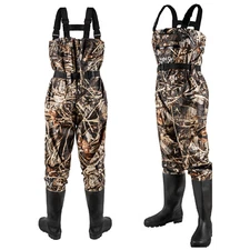 Fishing Waders for Men Women with Boots Waterproof Overall Chest Wader Nylon