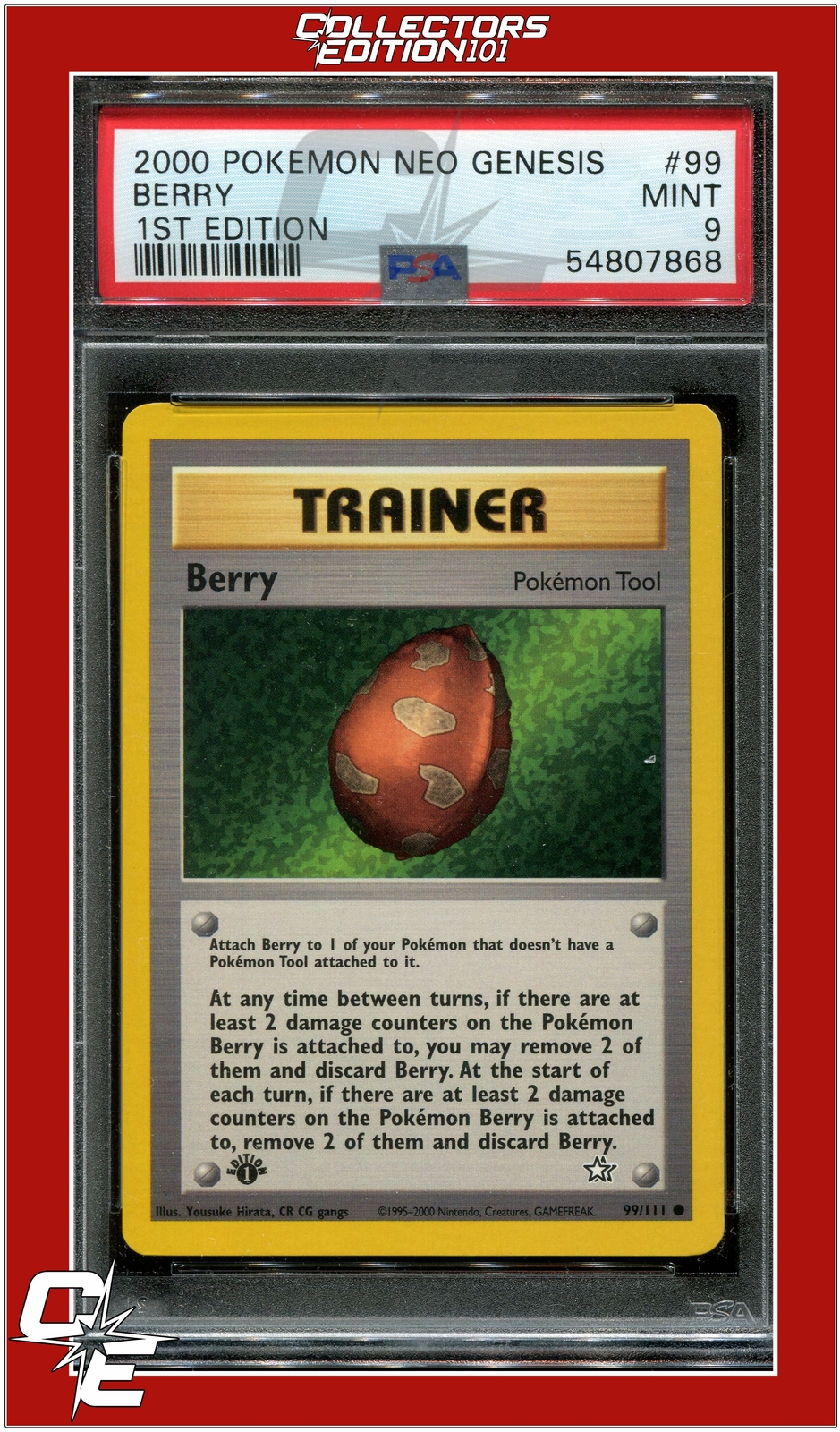 Neo Genesis 99 Berry 1st Edition PSA 9