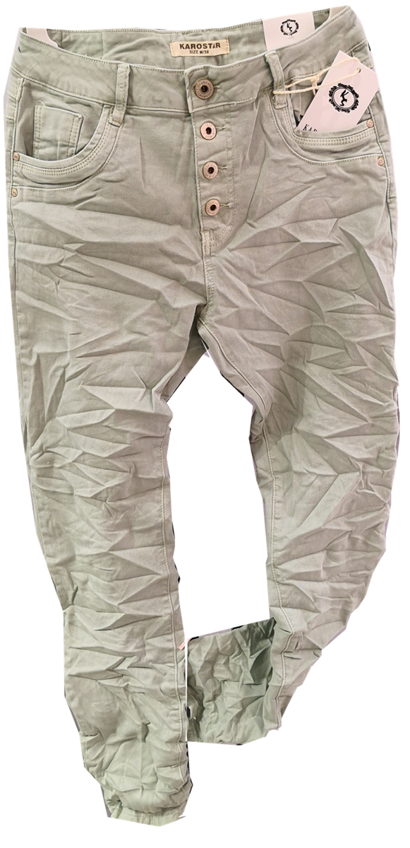 JEANS 5 TASCHE BRANDO CARROT DENIM HERITAGE BLU CHIARO - Foto 8