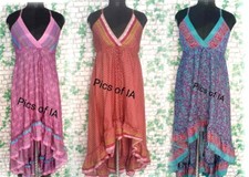 5Pcs Lot Bohemian Women Boho Silk Halter Tube Smock Maxi Broomstick Dre