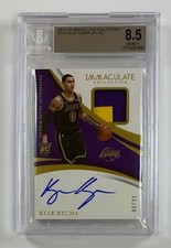 2017-18 Panini Immaculate #117 Kyle Kuzma Auto Relic 8/99 BGS 8.5 NM-MT+ SF-2660