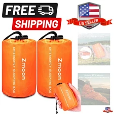 Emergency Sleeping Bag Survival Bag, Portable Waterproof Thermal Bivy Sacks,B...