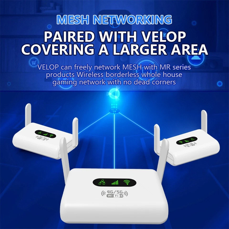 4G LTE Mobile WiFi Hotspot 5G Unlocked 300Mbps 4G LTE Router With SIM Card Slot - Image 3 of 4
