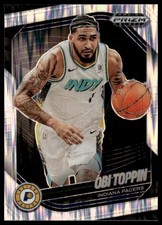 2024-25 Panini Prizm Black #184 Obi Toppin Skewed Prizms #/249
