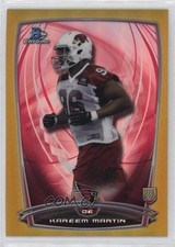 2014 Bowman Chrome Gold Refractor 25/50 Kareem Martin #173 mh1