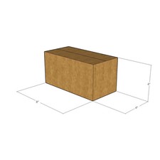 75 8x4x4 Kraft Brown Corrugated Shipping Boxes 32 ECT Single-Wall New