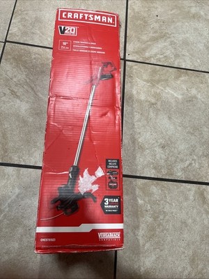CRAFTSMAN CMCST915C1 20V Max 10-in String Trimmer with Edger Conversion