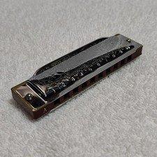 Suzuki Folk Master Diatonig Harmonica Key of A Good Condition Fast Shipping