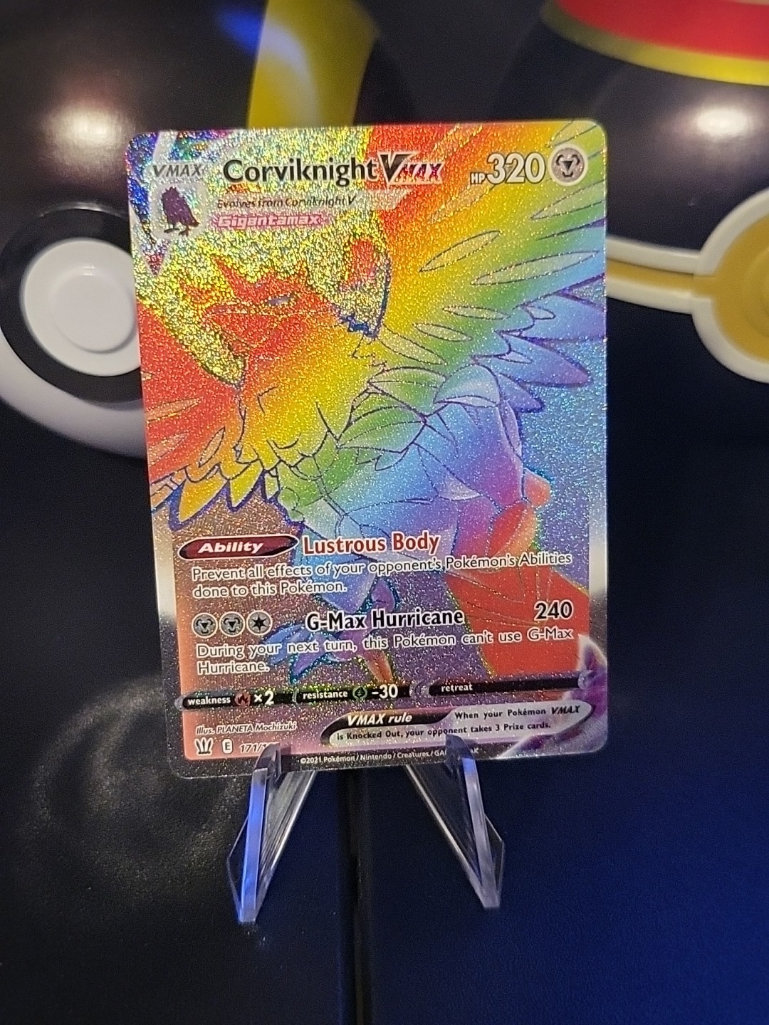 Pokémon TCG Corviknight VMAX Sword & Shield - Battle Styles 171/163 Holo Secret 