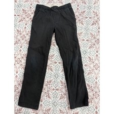 Wonder Nation Boys Black Pull On Elastic Waist Pants Size L 10-12 Drawstring