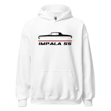 Premium Hoodie For Chevrolet Impala SS 1968 Car Fans Christmas Gift