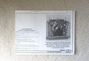 VTG Tole Painting Pattern - Faux Fireplace - c.2001 The Winfield Collection