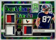 Cade Stover 2024 Panini Spectra Building Blocks RC #BB-CSR Neon Marble #'d /4