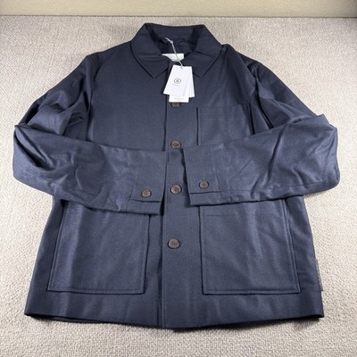 BOGNER Men's Micro Indoor Jacket Performance Wool EU 48 US Medium Navy Blue $795