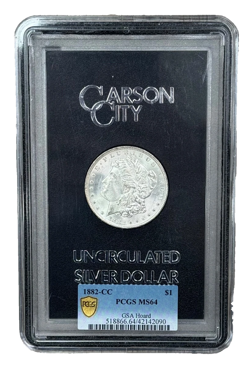 Carson City Grade MS 64 1882 Year Morgan US Dollars (1878-1921