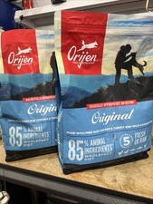 Orijen Grain Free High Protein Dry Dog Food Original Recipe 4.5lb Bag -2 PACK-