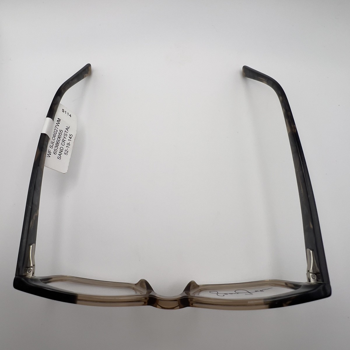 Sean John SJLO 6027 278 Sand Crystal Eyeglass Frames 52 19 145 Sean John WF SJLO6027WM Sand Crystal Eyeglass Frames 52 19  main image 3