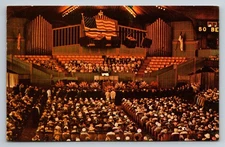 Vintage Ocean Grove NJ Auditorium Postcard Lithograph Large Organ 1980s