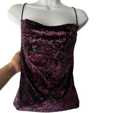 Rampage Y2k Velvet Burnout Paisley Cami Top Fairy Grunge M Going Out Whimsigoth